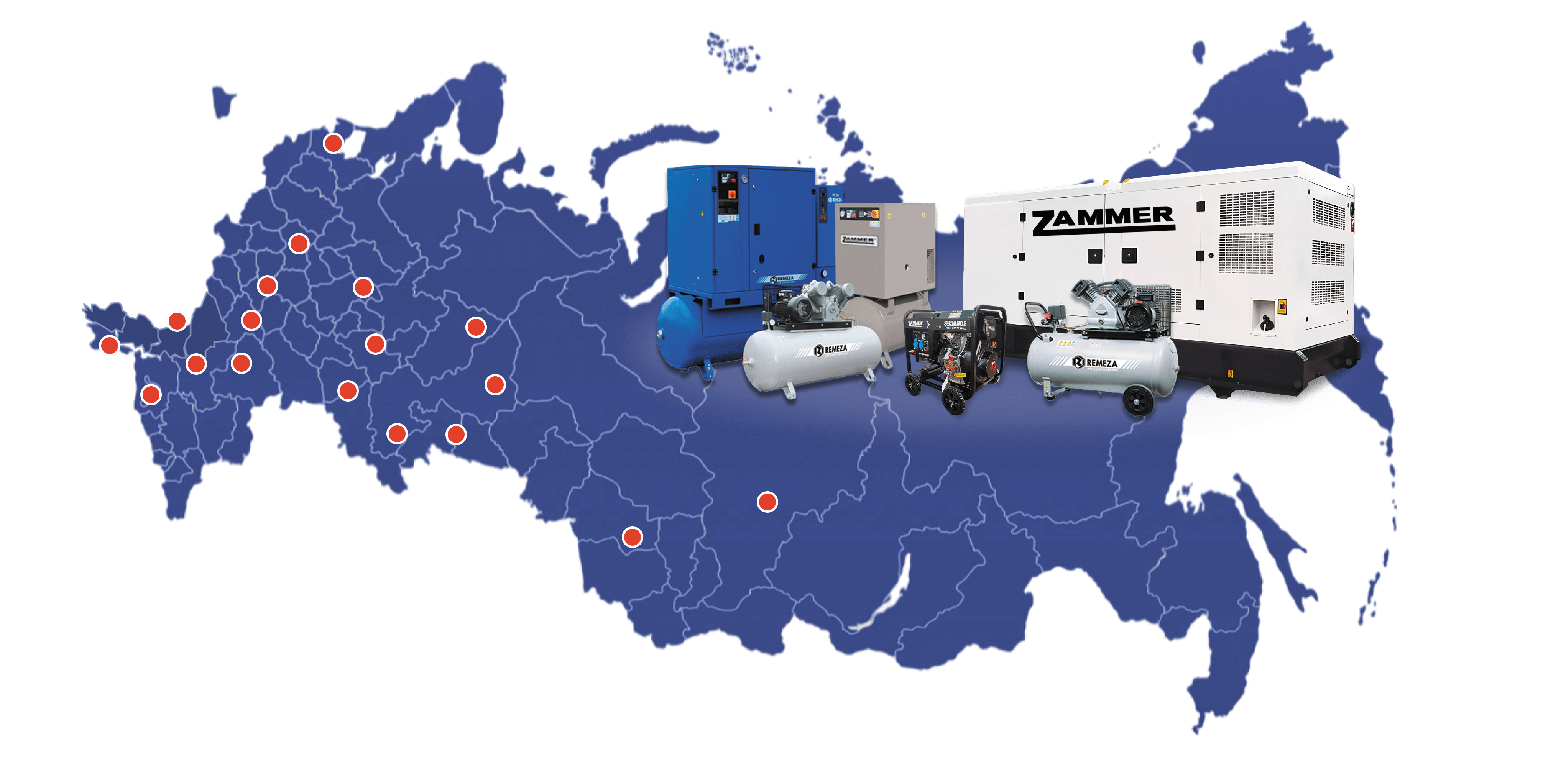 Карта региональных представительств