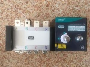 Реверсивный рубильник-переключатель с моторприводом 100А