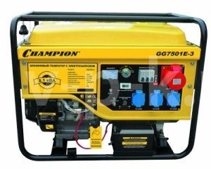 Бензиновый генератор Champion GG7501E-3 Бензиновый генератор Champion GG7501E-3