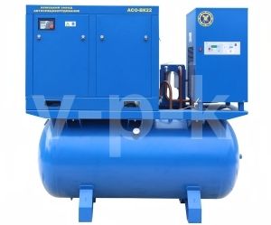 Винтовой компрессор АСО Бежецк АСО-ВК22М2ОВ/7-900 с ресивером Винтовой компрессор АСО Бежецк АСО-ВК22М2ОВ/7-900 с ресивером фото