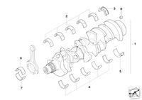 RHZL.050005 Вкладыш подшипника соединения стержня (Connecting-rod bearing shell) для AKSA A6CRX69TI фото