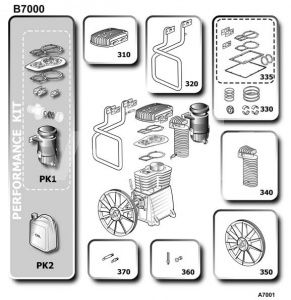 Комплект прокладок b7000