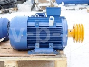 Электродвигатель со шкивом С416М к головке К22 для компрессора АСО-Бежецк фото