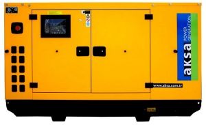 Дизельный генератор Aksa APD66C в кожухе  фото