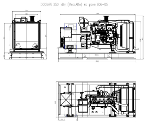 Дизельный генератор ТСС АД-240С-Т400-1РМ17 (Mecc Alte) 017569 фото