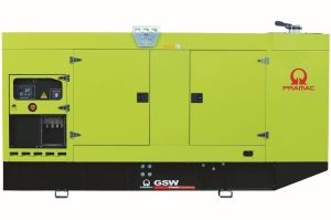 Дизельный генератор PRAMAC GSW630DO 3-фазный в кожухе  фото