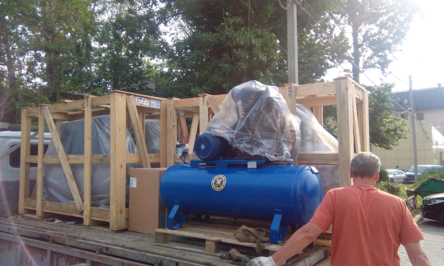 Поршневые компрессоры Remeza и АСО Бежецк клиенту в регион