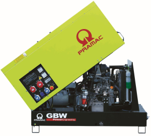 Дизельный генератор PRAMAC GBW30Y 3-фазный в кожухе  фото
