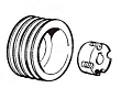 9076425 Шкив компрессора ABAC